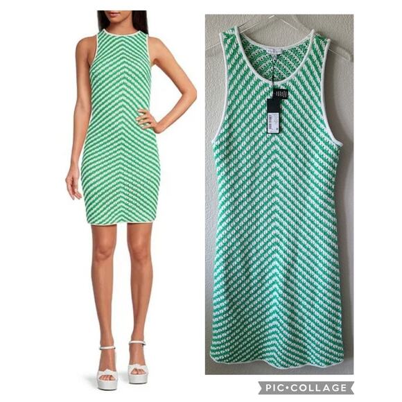 NWT Gianni Bini Crochet Dress SZ XL Chevrolet Festival Hippie Hunter‎ Green Yarn - Picture 1 of 13